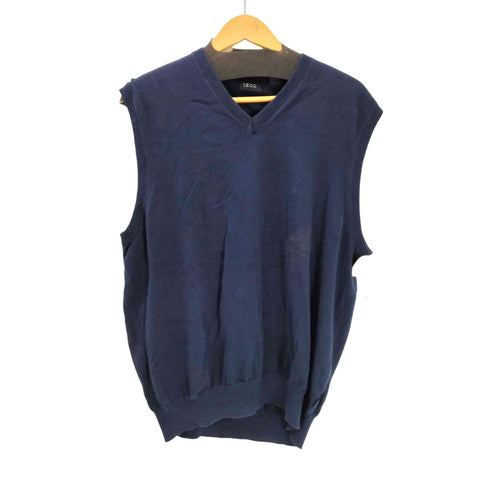 アイゾッド IZOD 90-00S 無地 Vネック コットン ベスト メンズ import:L