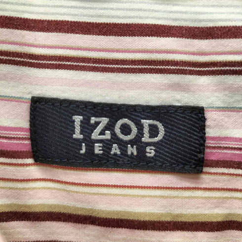 アイゾッド IZOD JEANS 90-00S ストライプ L/S BD シャツ メンズ import:L