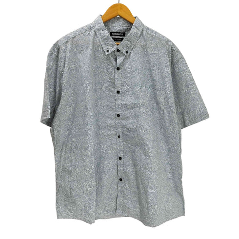 CONNOOR ドット オーバーサイズ ボックスシルエット S/S BD シャツ メンズ 2XL