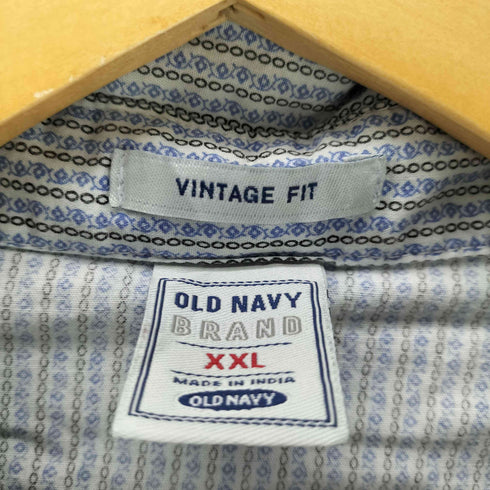 オールドネイビー OLD NAVY 00S 旧タグ 総柄 L/S ウエスタン シャツ メンズ import:XXL