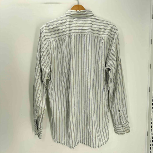 トミーヒルフィガー TOMMY HILFIGER 80s 2Ply Fablic Custom Fit カスタム フィット レギュラーカラー ストライプ 長袖 シャツ メンズ import:L
