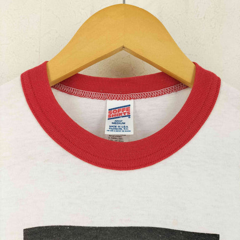ソフェシャツ SOFFE SHIRTS 90-00s USA製 バンドプリント リンガーTシャツ メンズ import:M