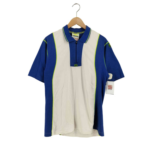 アディダス adidas 90s EQUIPMENT ハーフジップ ポロシャツ メンズ import:M