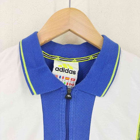 アディダス adidas 90s EQUIPMENT ハーフジップ ポロシャツ メンズ import:M