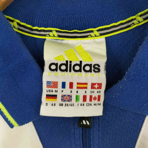 アディダス adidas 90s EQUIPMENT ハーフジップ ポロシャツ メンズ import:M