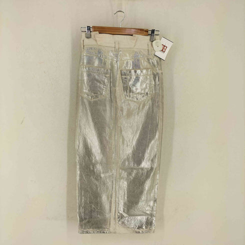 ザラ ZARA メタリック デニム スカート レディース JPN:XS