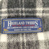 HIGHLAMD TWEEDS イギリス製 チェック柄 フリンジ ウール マフラー レディース