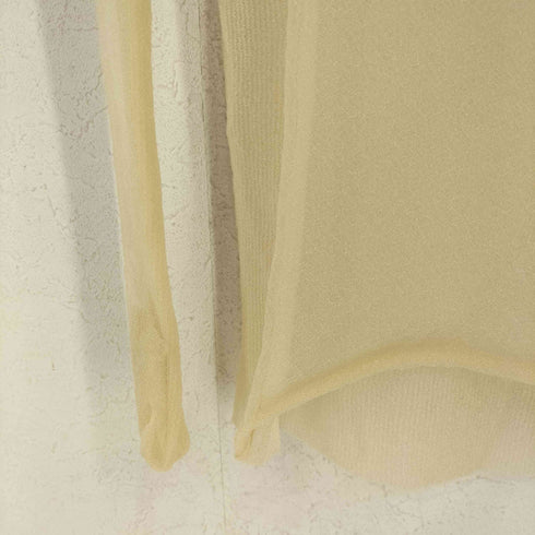 A CCORDION SHINY SHEER PULLOVER domestic レディース JPN:M