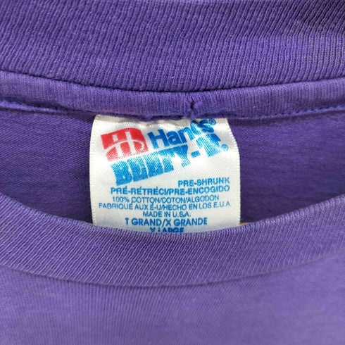 ヘインズ Hanes 90s USA製 BEEFY-T 十字架 プリントTシャツ メンズ JPN:XL