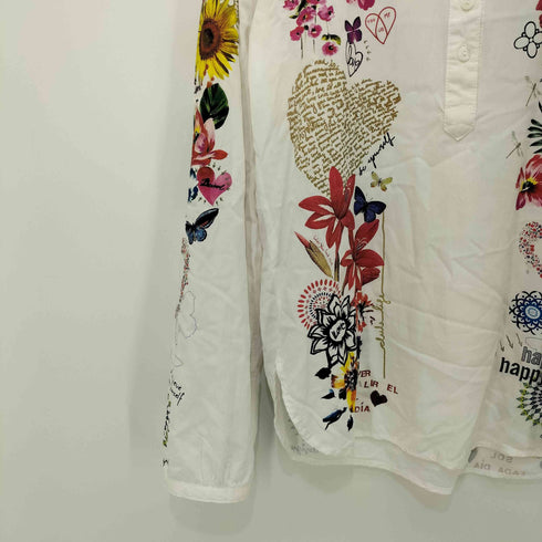 デシグアル Desigual レーヨン ノーカラープルオーバーシャツ レディース import:S
