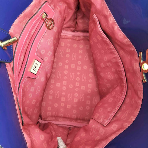 サボイ SAVOY 2way エナメル モノグラムバッグ レディース