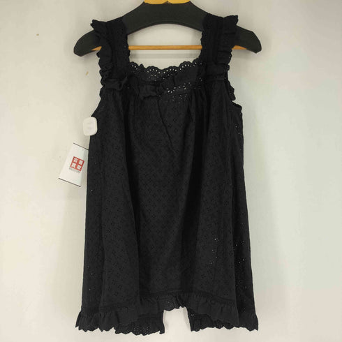 ビームスボーイ BEAMS BOY カットワーク ノースリーブ ブラウス レディース