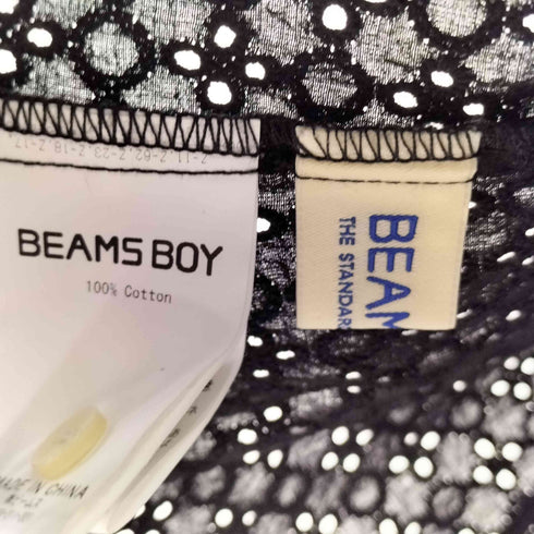 ビームスボーイ BEAMS BOY カットワーク ノースリーブ ブラウス レディース