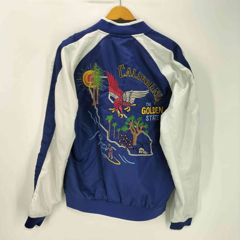 ギャップ Gap California Souvenir Bomber Jacket カルフォルニア スーベニア ボンバージャケット スカジャン ジップアップ ナイロン メンズ import:M