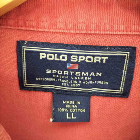 ポロスポーツラルフローレン POLO SPORT RALPH LAUREN 90S ロゴ刺繍 2B S/S ポロシャツ メンズ LL