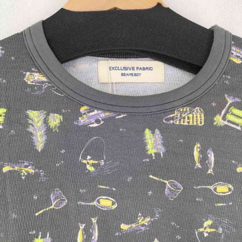 ビームスボーイ BEAMS BOY キャンプ プリント サーマル ショートスリーブ Tシャツ レディース FREE