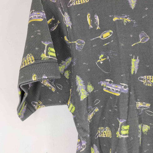 ビームスボーイ BEAMS BOY キャンプ プリント サーマル ショートスリーブ Tシャツ レディース FREE