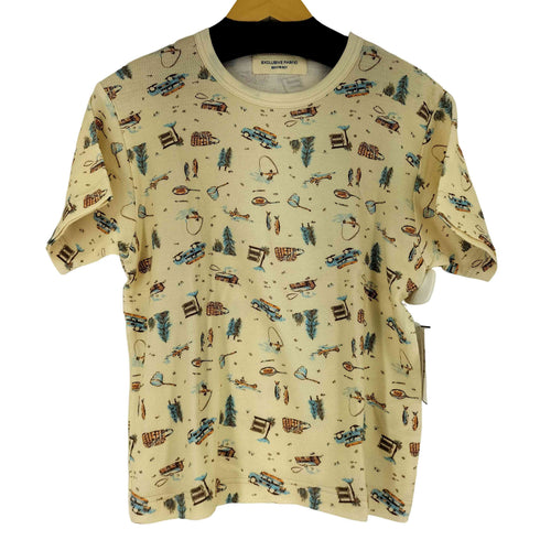 ビームスボーイ BEAMS BOY キャンプ プリント サーマル ショートスリーブ Tシャツ レディース