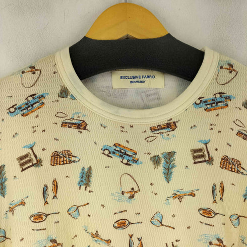 ビームスボーイ BEAMS BOY キャンプ プリント サーマル ショートスリーブ Tシャツ レディース