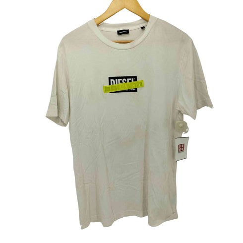 ディーゼル DIESEL リフレクターテープ ロゴ S/STシャツ メンズ import:M