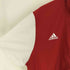 アディダス adidas サッカークラブ ロゴプリント バイカラー ハーフジップ トップ メンズ import:XL