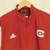 アディダス adidas サッカークラブ ロゴプリント バイカラー ハーフジップ トップ メンズ import:XL