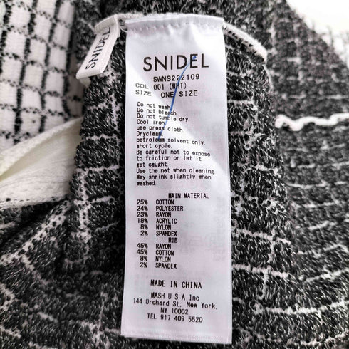 スナイデル snidel ブレードデザインニットタイトスカート レディース FREE