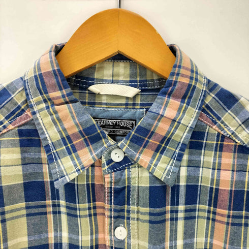 カーニーハウス KEARNEY HOUSE マルチカラー チェック L/S ワークシャツ メンズ import:L