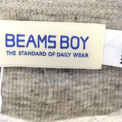 ビームスボーイ BEAMS BOY リブクルーネック 7分袖 カットソー レディース