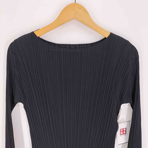 プリーツプリーズイッセイミヤケ PLEATS PLEASE ISSEY MIYAKE 13AW スリット ティアードプリーツ ワンピース レディース JPN:3