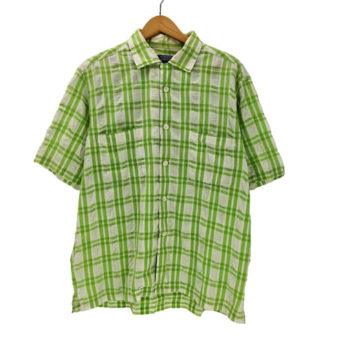 ナイジェルケーボン NIGEL CABOURN 00S AUTHENTIC 旧タグ ギンガムチェック L/S シャツ メンズ LRG