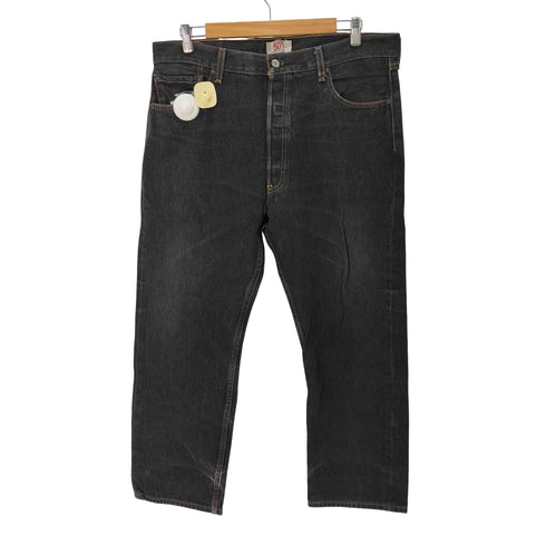リーバイス Levis メキシコ製 501 先染めブラック メンズ W38/L30