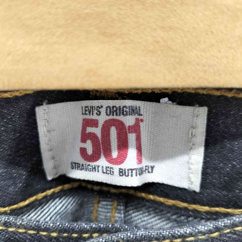 リーバイス Levis メキシコ製 501 先染めブラック メンズ W38/L30