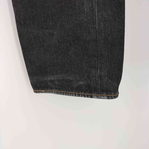 リーバイス Levis メキシコ製 501 先染め ブラック ボタンフライ デニム パンツ 脇割 メンズ W34 L32