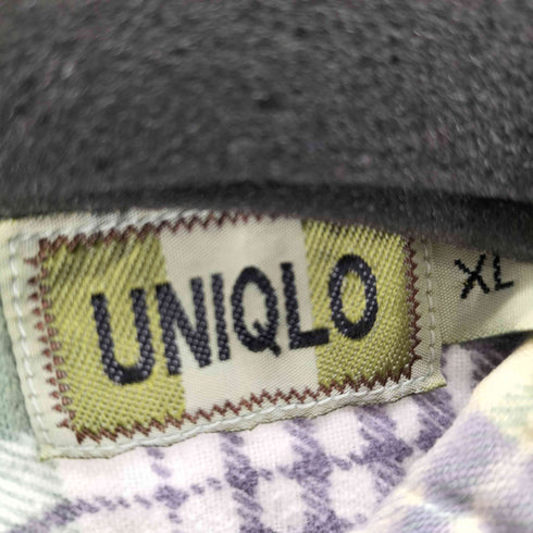 ユニクロ UNIQLO 80-90S OLD 緑タグ 初期 タータンチェック L/S ネルシャツ ワーク メンズ JPN:XL