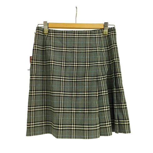 バーバリーブルーレーベル BURBERRY BLUE LABEL ウールチェックミニスカート レディース EUR:38