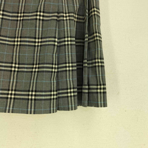 バーバリーブルーレーベル BURBERRY BLUE LABEL ウールチェックミニスカート レディース EUR:38