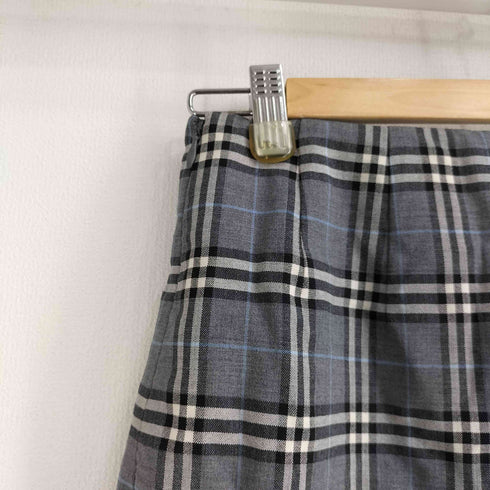 バーバリーブルーレーベル BURBERRY BLUE LABEL ウールチェックミニスカート レディース EUR:38