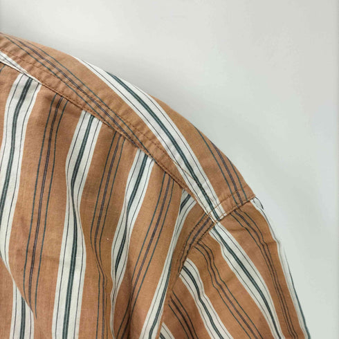 ユニクロ UNIQLO 80-90S OLD 緑タグ 初期 S/S ストライプ シャツ メンズ JPN:M