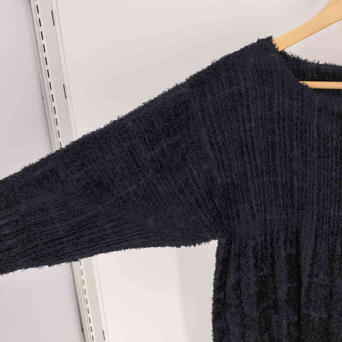 プリーツプリーズイッセイミヤケ PLEATS PLEASE ISSEY MIYAKE 14AW ノーカラー セミロング シャギー ワンピース レディース JPN:3