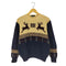 ラルフローレン RALPH LAUREN 80s 鹿と雪の結晶の柄 ノルディック ウールニットセーター レディース 150