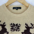 ラルフローレン RALPH LAUREN 80s 鹿と雪の結晶の柄 ノルディック ウールニットセーター レディース 150