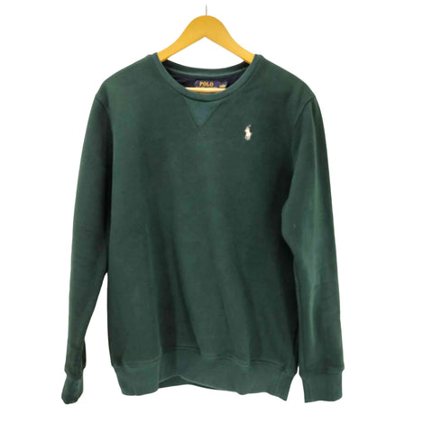 ポロラルフローレン POLO RALPH LAUREN CUSTOM FIT ポニー 刺繍 前Vガゼット 裏起毛 スウェット メンズ import:L