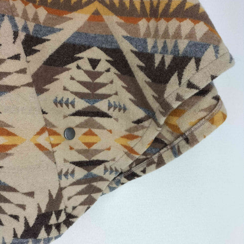 ペンドルトン PENDLETON 総柄ウールケープコート レディース ONE SIZE