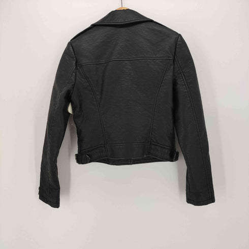 フォーエバー21 FOREVER 21 短丈 ダブル ライダースジャケット レディース JPN:S