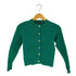 ラルフローレン RALPH LAUREN 80s 金ボタン ケーブルニットカーディガン レディース 140