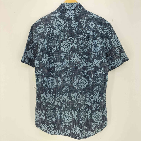 レインスプーナー Reyn Spooner 90s 水着タグ TAILORED FIT リバース プリント ボタンダウン 半袖シャツ メンズ import:M