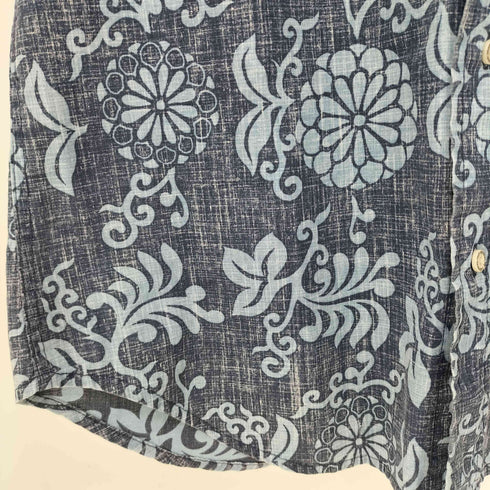 レインスプーナー Reyn Spooner 90s 水着タグ TAILORED FIT リバース プリント ボタンダウン 半袖シャツ メンズ import:M