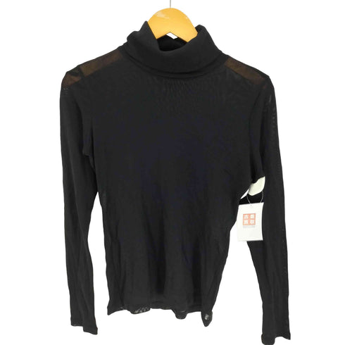 ミー イッセイミヤケ me ISSEY MIYAKE 16AW ハイネック ナイロン シアー トップ レディース
