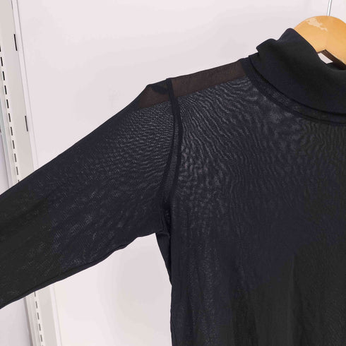 ミー イッセイミヤケ me ISSEY MIYAKE 16AW ハイネック ナイロン シアー トップ レディース